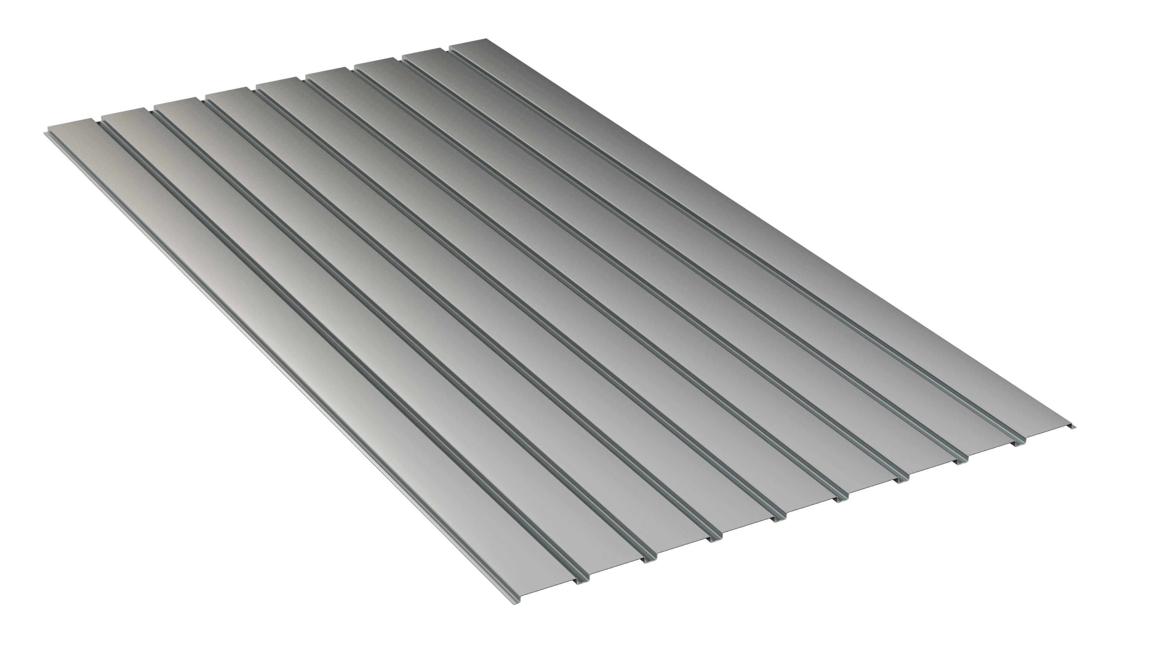 Lambril de Aço Baguetado Galvanizado 0,80mm (Chapa 22) 2m X 1,06m