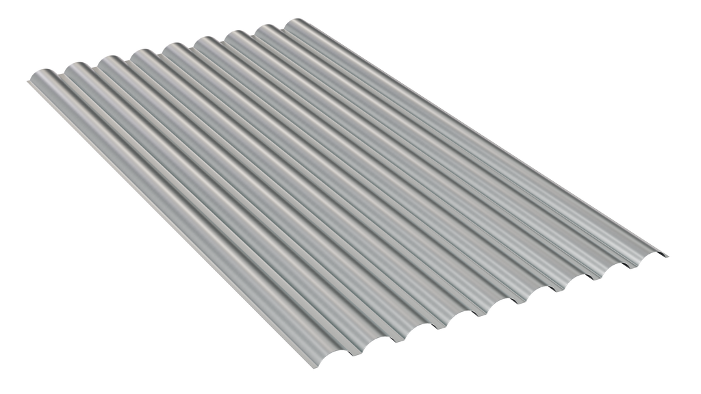 Lambril de Aço Ondulado Galvanizado 0,95mm (Chapa 20) 2m X 1,06m