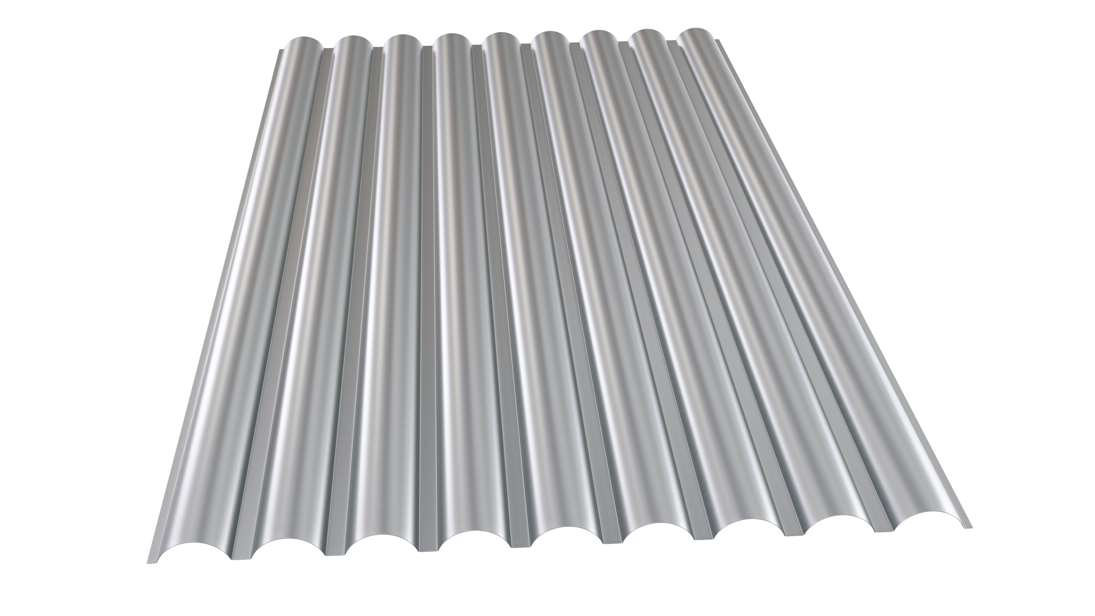 Lambril de Aço Ondulado Galvanizado 0,95mm (Chapa 20) 2m X 1,06m